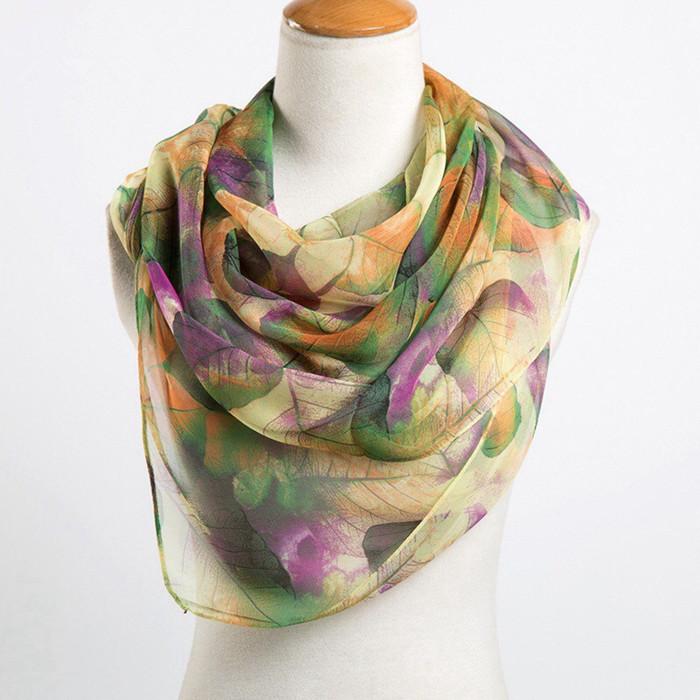 

Scarves 9 Colors 2021 Fashion Women's Scarf Georgette Thin Beach High Quality Breathable Comfort Smooth Elegant, Blue;gray