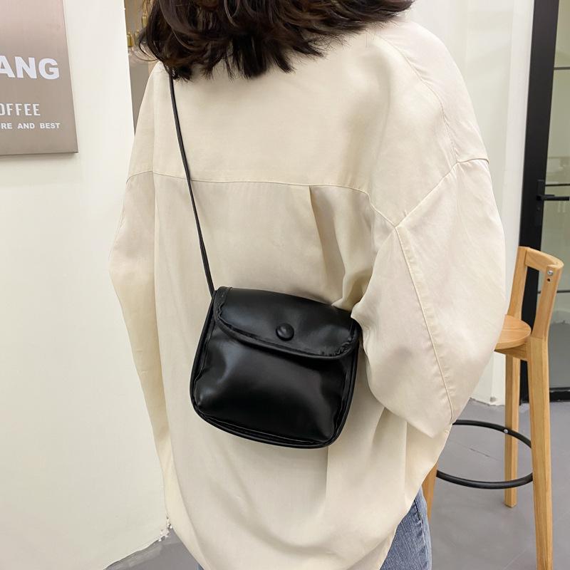 

Evening Bags Casual One Shoulder Crossbody For Women 2021 Designer Solid Color Mini Messenger Bag Pu Leather Handbags