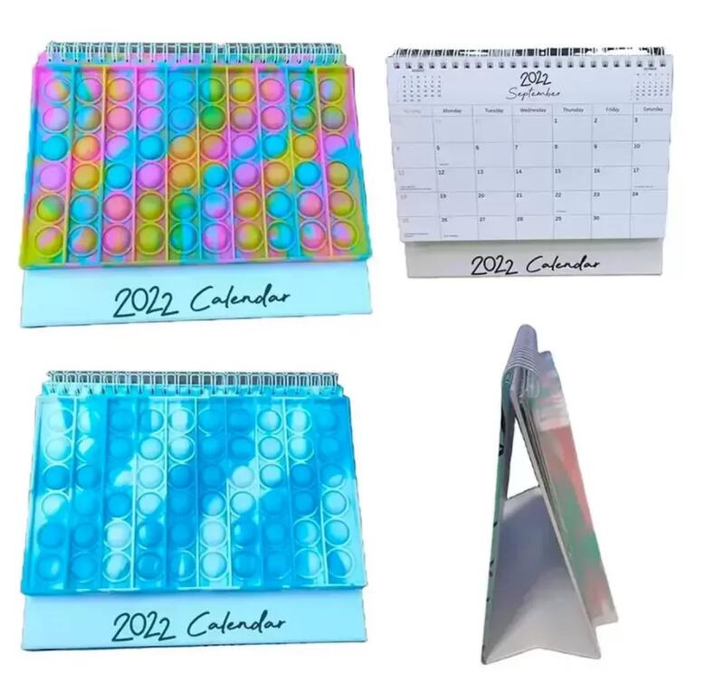 

2022 Brand New Full English Fidget Decompression Toy Can Stand Calendar Advent Calendar With Gifts Children Toys School Supplies