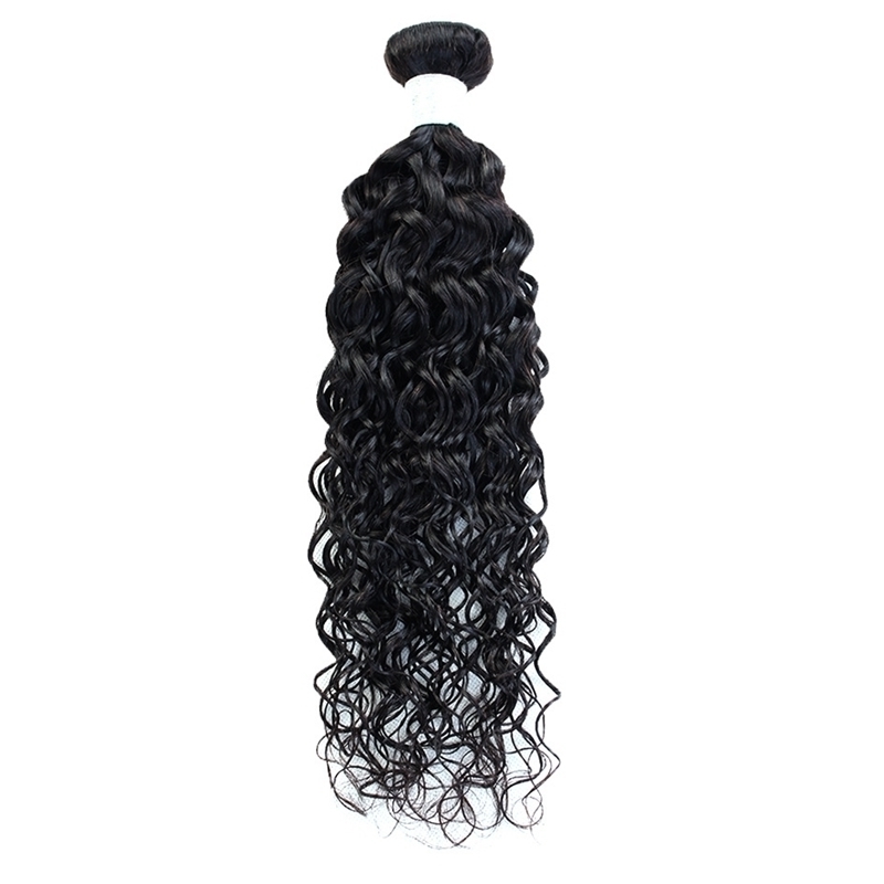 

Brazilian Xuchang water wave human hair wig natural color, 8 inches
