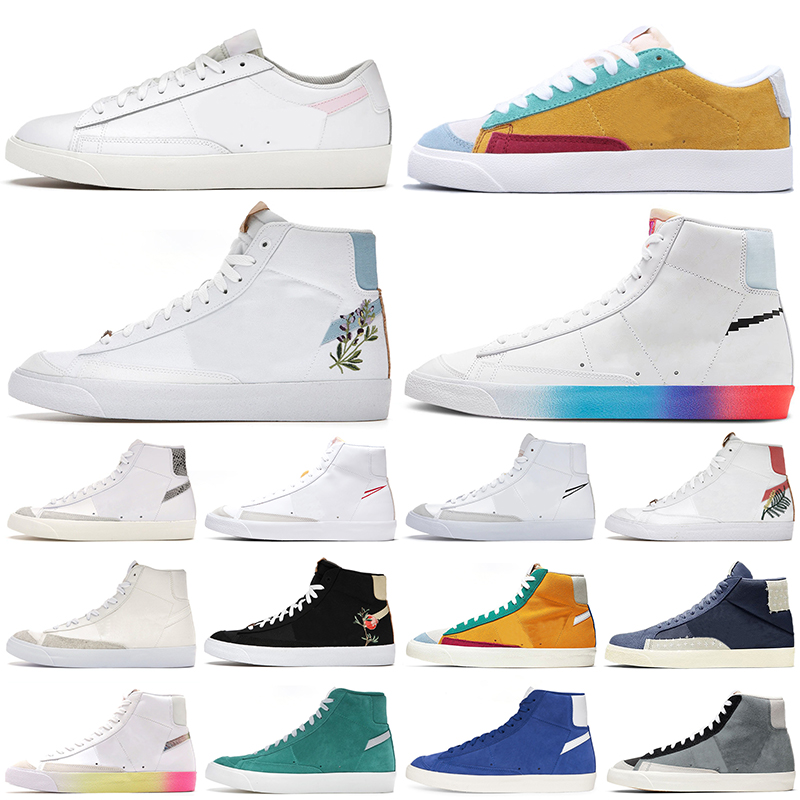 

Blazer Mid 77 casual shoes High Have A Good Game Multi Suede Dorothy Gaters Cool Grey blazes men women platform sneakers outdoor sports trainers walking, High zig zag - red