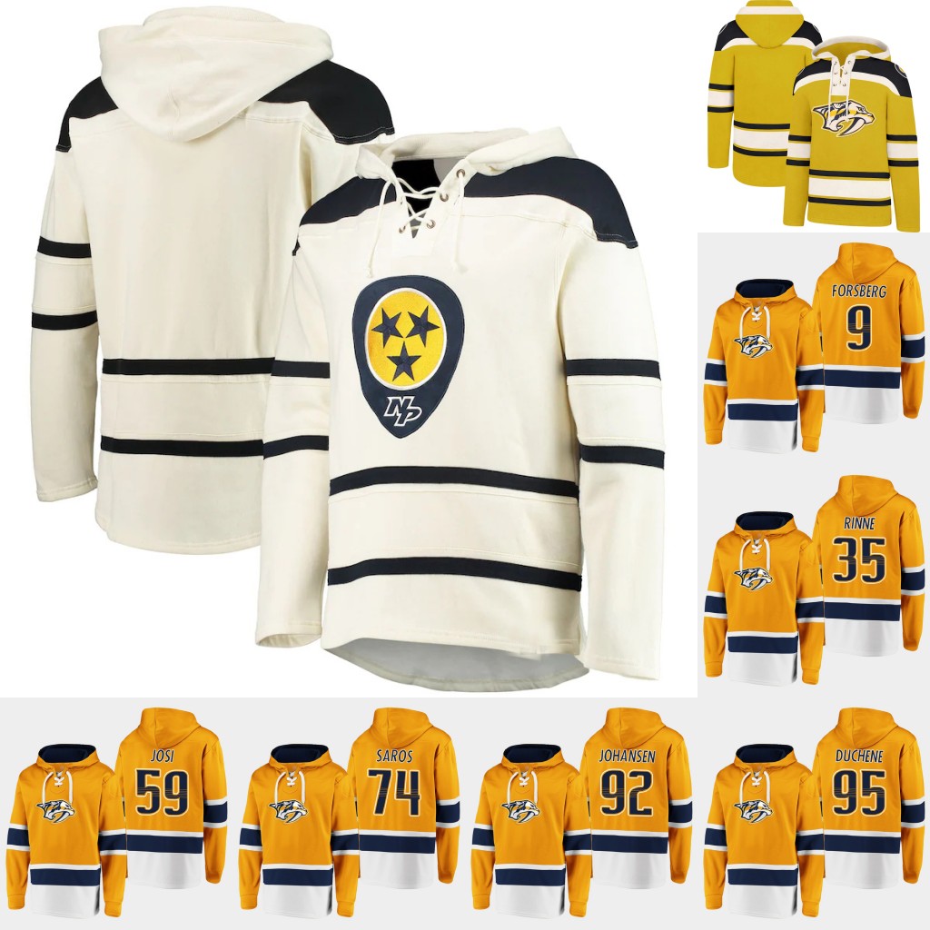 

59 Roman Josi Nashville Predators Hoodie Matt Duchene Filip Forsberg Juuse Saros Matt Luff Ryan Johansen Dante Fabbro Nick Cousins, 33 viktor arvidsson