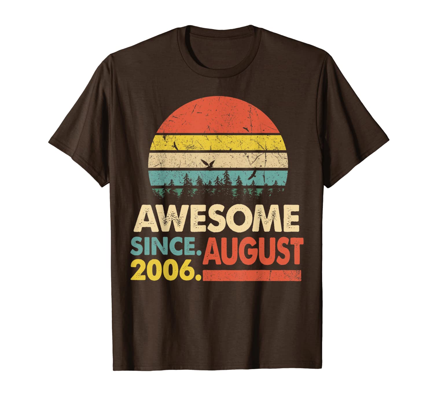 

legendary awesome epic since august 2006 t-shirt vintage tee, White;black