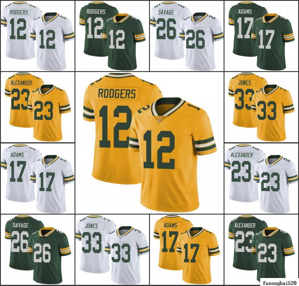 

Custom Green BayPackersMen #12 Aaron Rodgers 17 Davante Adams 23 Jaire Alexander 26 Darnell Savage Women Youth Limited Jersey