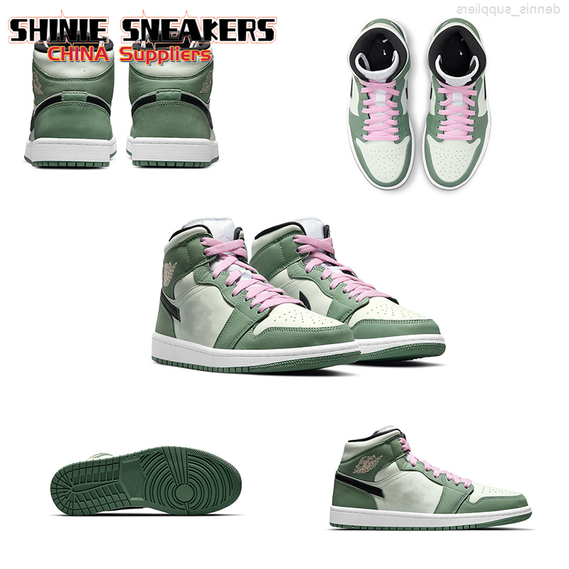 

Unveils 1 Mid Dutch Green basketball Shoes Homecoming Volt Gold Signal Blue Particle Beige Designer Turf Orange 1s Sneakers, Bubble wrap packaging