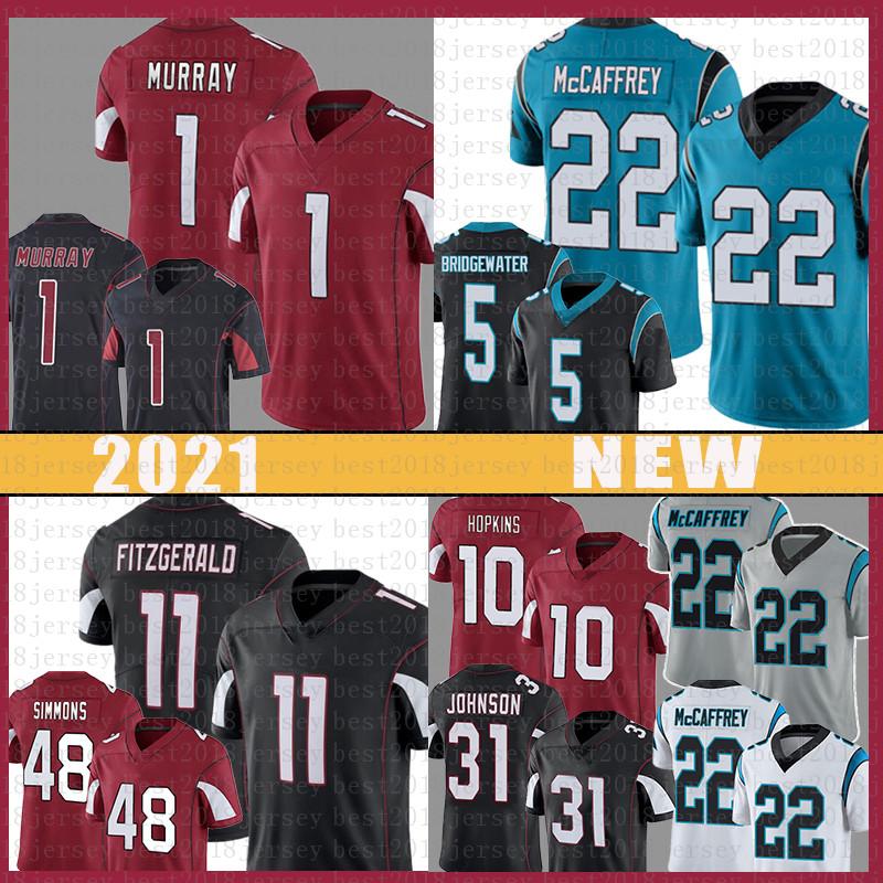 

1 Kyler Murray 11 Larry Fitzgerald 22 Christian McCaffrey Football Jersey 10 DeAndre Hopkins Isaiah Simmons David Johnson Teddy Bridgewater