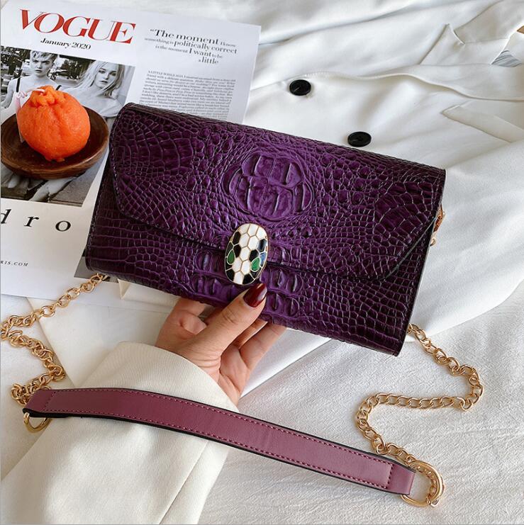 

factory wholesale women shoulder bags summer european fashions alligator chain bag street fashion leather handbag retro embossed handbags 6, Red;black