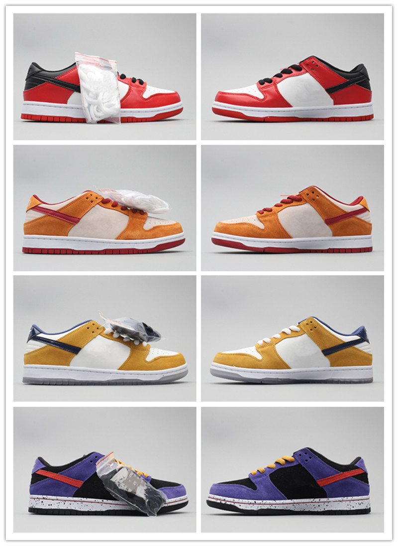 

Casual walking shoes White and red Chicago MID x SB DUNKS for children size 36-45 Mens Womens sport sneakers