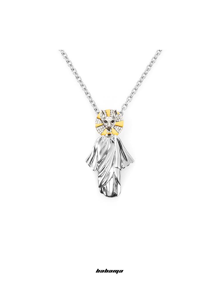 Pendant Necklaces Babama2021 Cat God Series Necklace Men&#039;s Fashion Brand Design Women&#039;s Niche Hip-hop Couple Gift-image-703156771