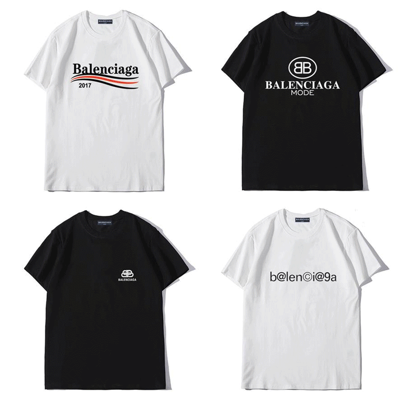 

2021 Spring Summer Women's Paris Letter Embroidery Cotton Black Short Sleeve Men T-shirt Bb Tee Shirts Top GGLVLouisVittonVutton balanciaga