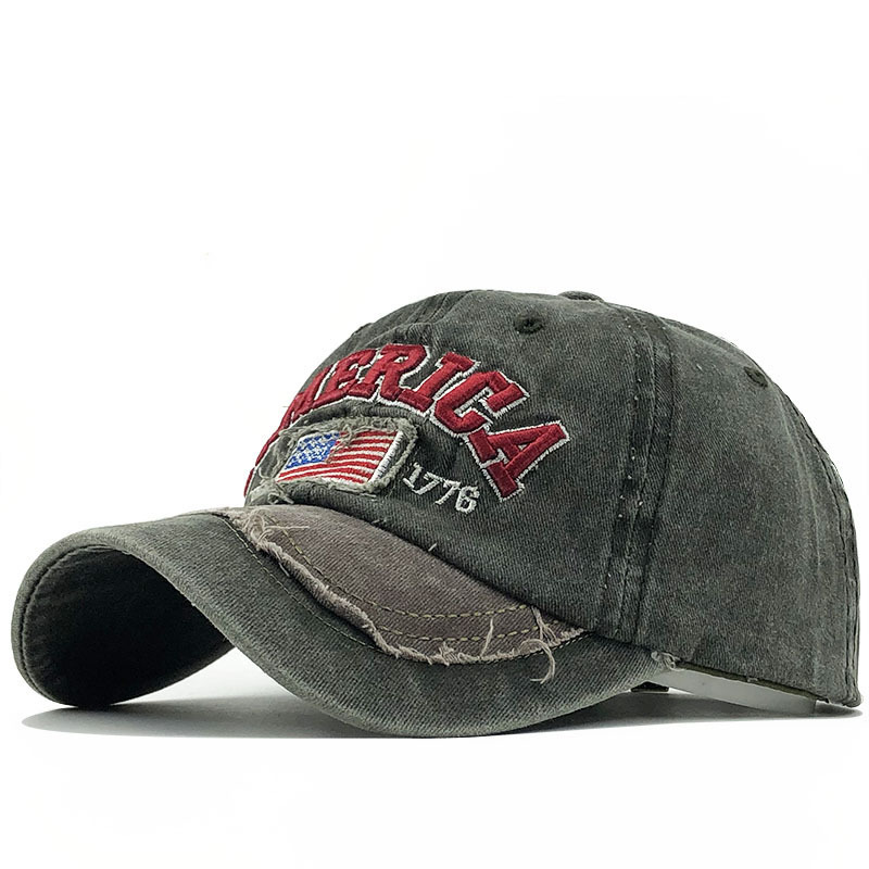 

Cross-Border Hot Spark Letters Washed Cotton Baseball Cap Men and Women Embroidered Peaked Cap Sun Protection Hat, 1 gray