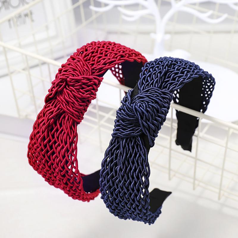 

Hair Clips & Barrettes Lan Guang Wholesale Korea Fashion Women Accessories Head Band Custom Fabric Tie Knot Headband For Girls