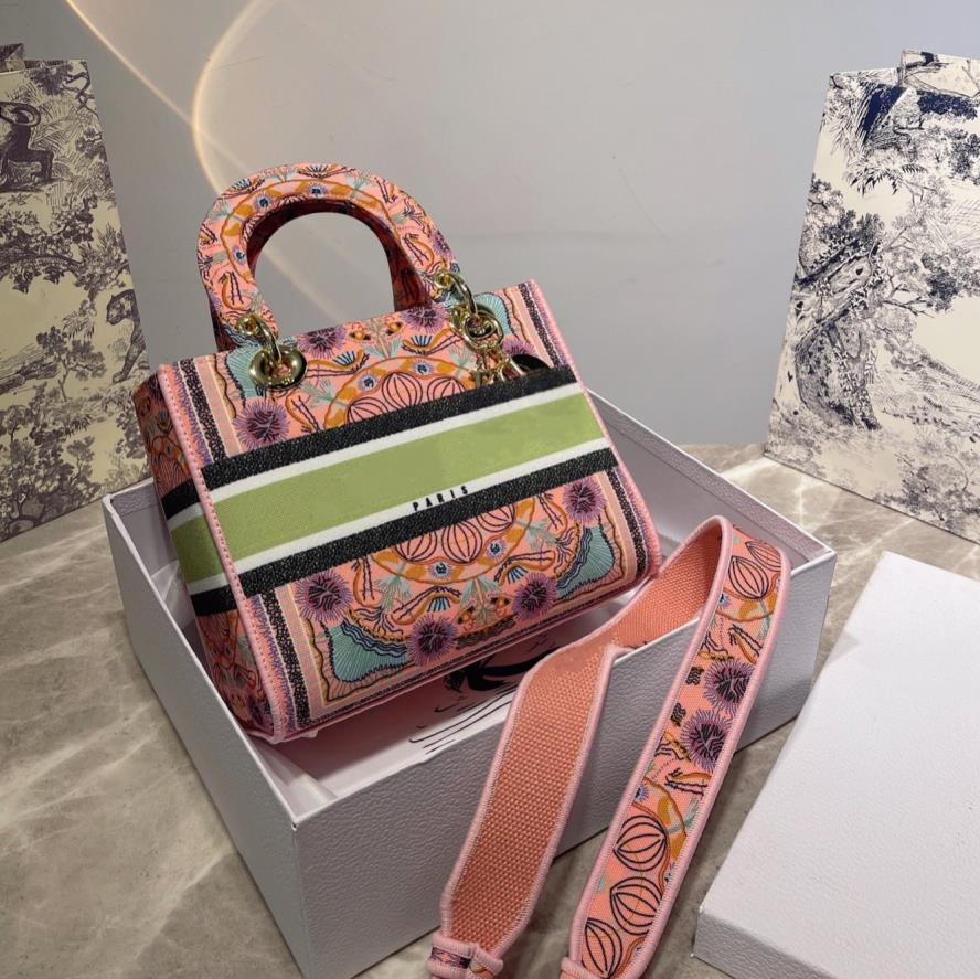 

2022 Designer Bags Women Classic Print Totes Wide Shoulder Bags Strap Canvas Ladies Handbags Fashion Crossbody with Box, Price difference