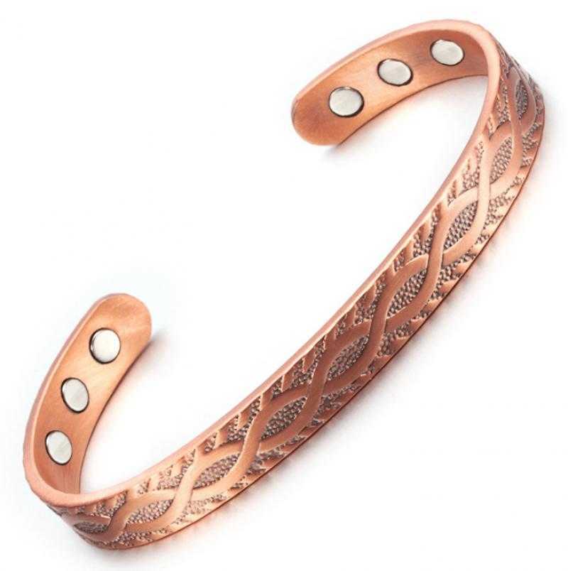 

European and American Popular Red Copper Bracelets 8-shaped Magnetic Metabolism Promoting Red Copper Bracelets Q0719