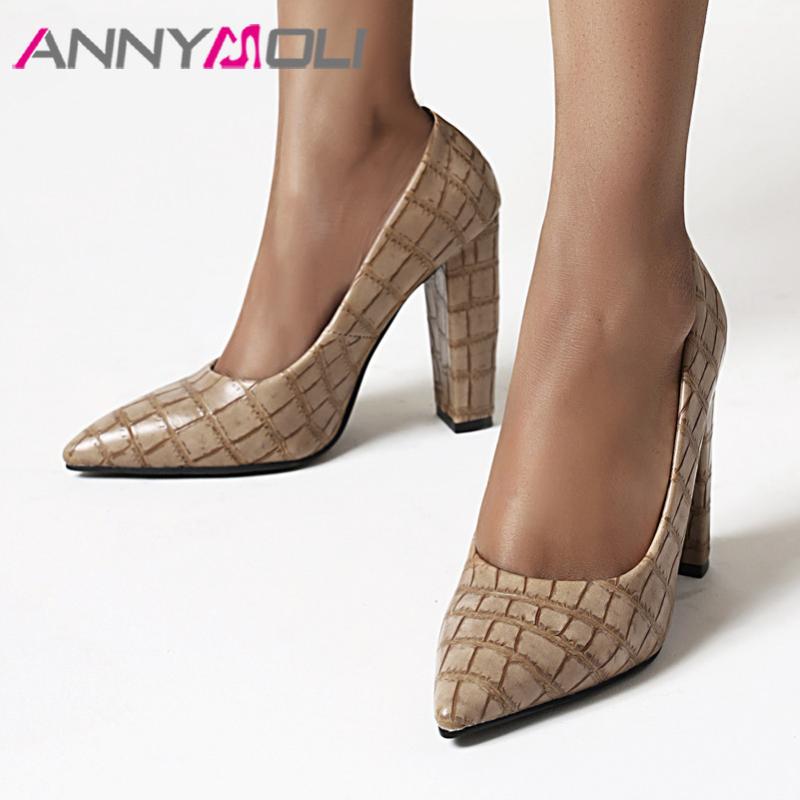 

Women Snake Print Fashion Shoes Super High Heel Pumps Pointed Toe Shallow Party Lady Thick Heels Footwear Spring Dress, Black