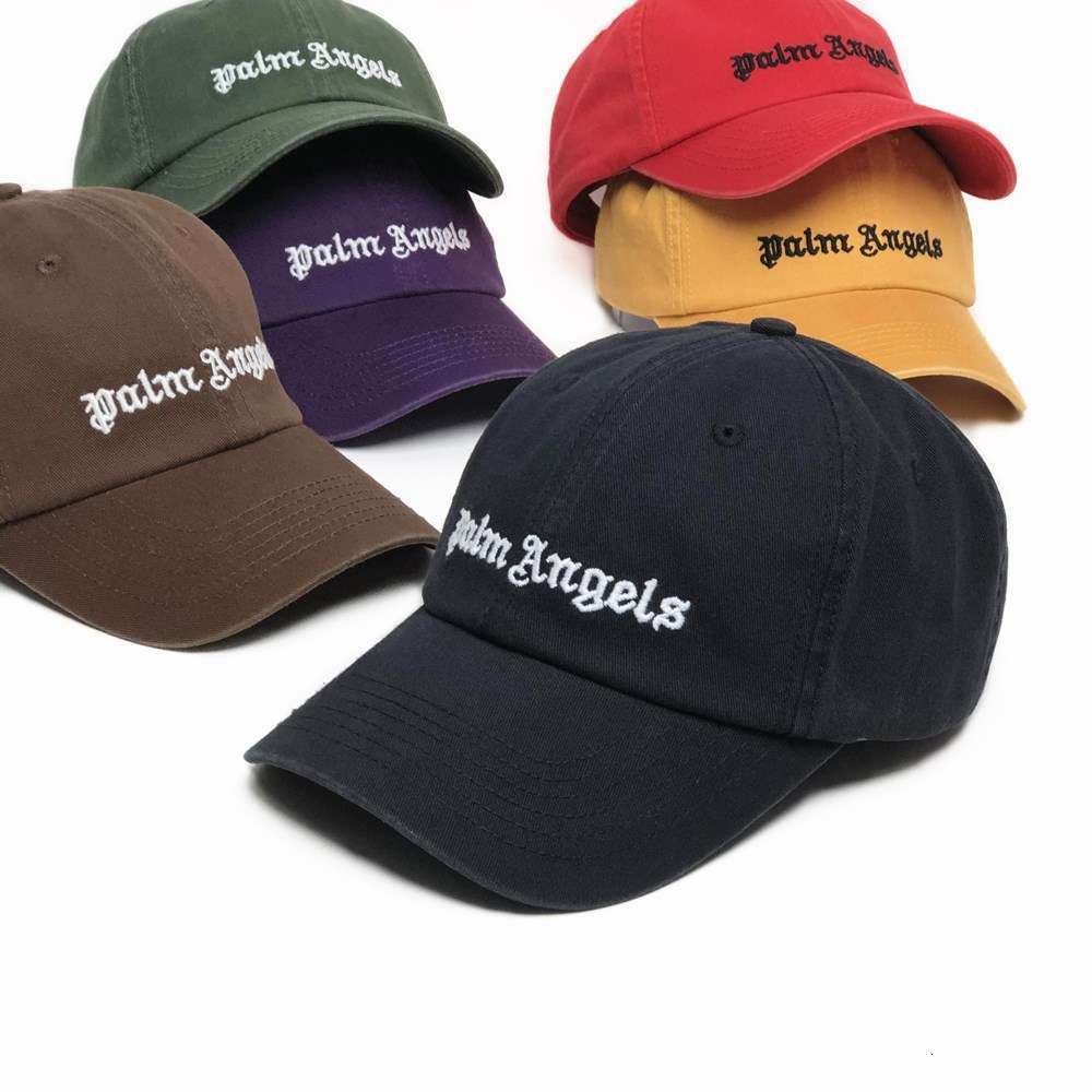 

Palm Trendy Angel Angels Baseball Cap Cotton Washed Old Letter Embroidered HatDesigner luxury, Black;white
