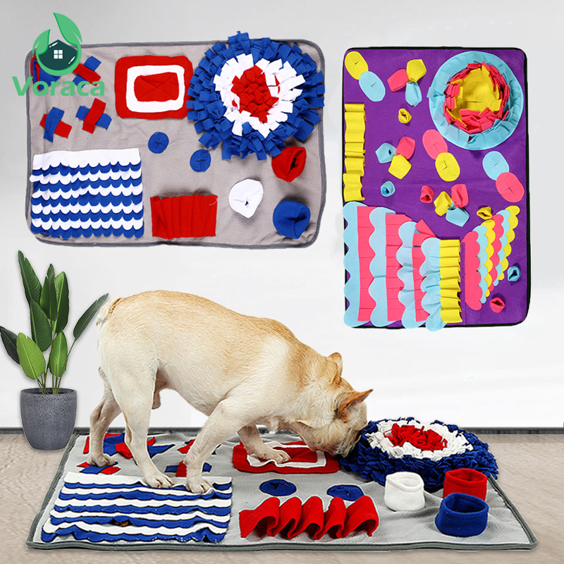 

74*50cm Pet Dog Puzze Toys Sow Feeding Food Mat Training Foraging Sniffing Mat Funny Cat Toys Snuffemat Feeder Pad