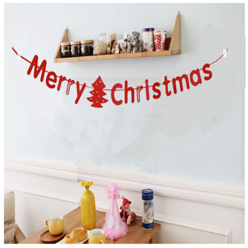 

Pcs Year Bunting Decor Merry Christmas Garland Banner Set Party Supplies 8ZSH285 Decorative Flowers & Wreaths