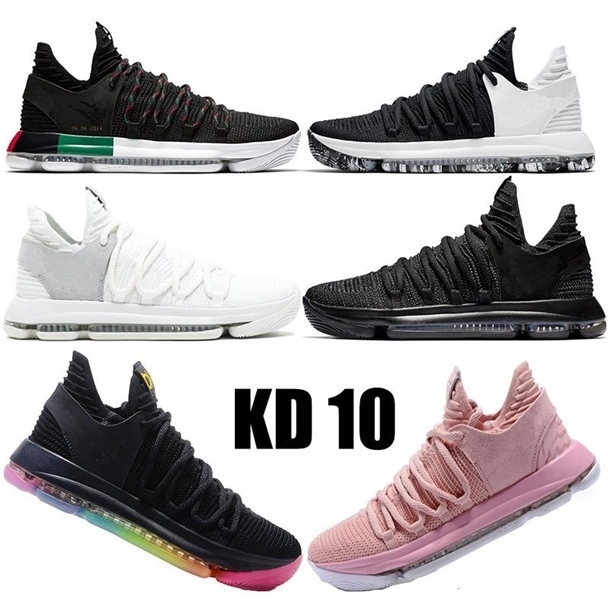 

KD 10 X Elite Mid Kevin Durant BHM ZOOM youth mens basketball shoes university beture Designer sneakers Multi color Numbers Blackout Trainer, #16