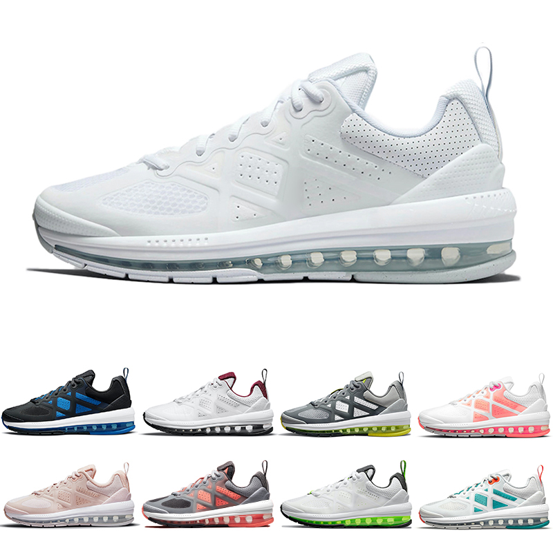

2021 men running shoes Genome traners triple black white Turquoise Barely Rose Bright Mango Team Red mens breathable outdoor sports sneakers size 7-11