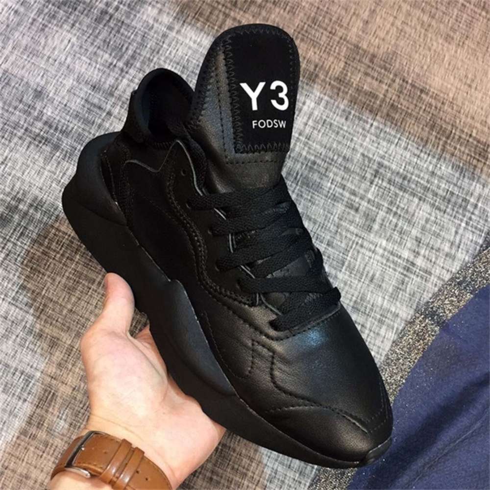 black and red y3 trainers