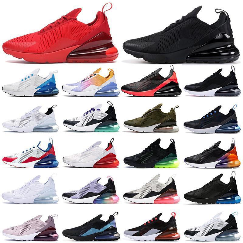 

running shoes triple black white red women men Chaussures Bred Be True BARELY ROSE 270s mens trainers Outdoor Sport Sneakers, Shoelace