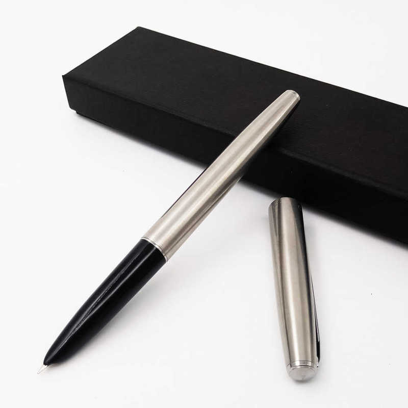 

911 sier steel fountain jinhao with 0.38mm fine nib inks luxury metal finance pens office school suppli
