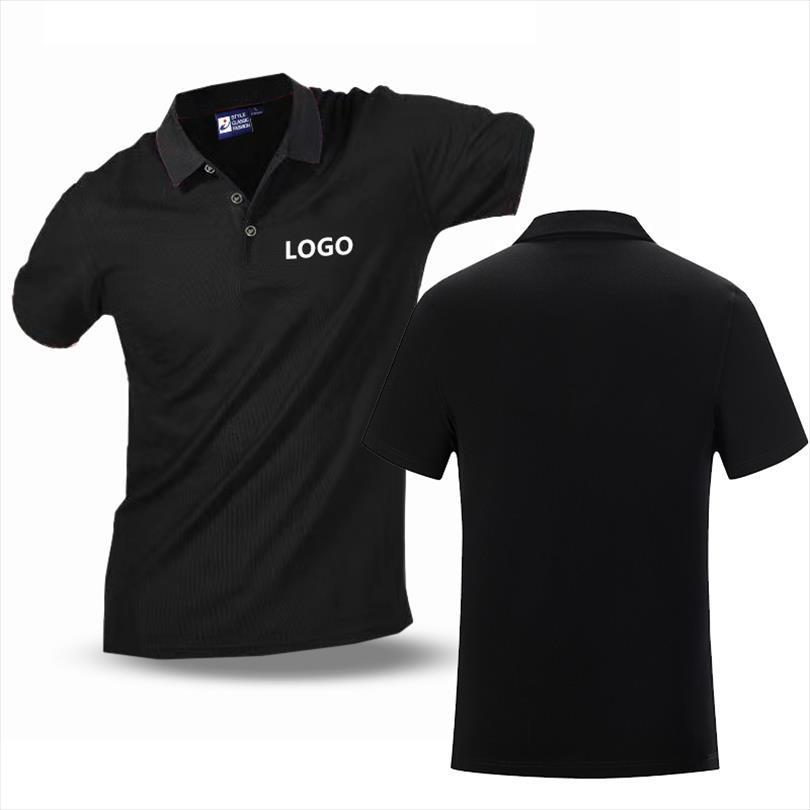 

custom solid shirt summer men polo cotton women jerseys print your like p sports wear woman, White;black