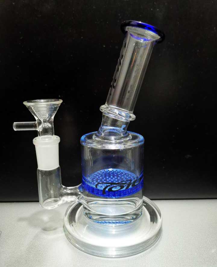 

bong! glass bongs Honeycomb Perc dab wax oil domeless dry herb vaporizer water pipe mini oil burner dhpingshop hot sell