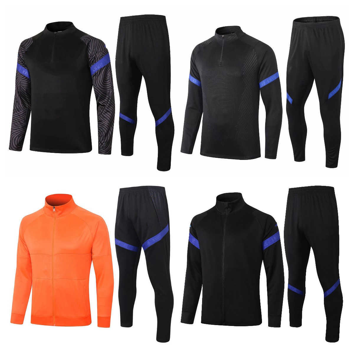 

21 22 Holland Men's Tracksuits Dutch mens Kids jacket national team boys tracksuit soccer jersey child de Ligt training Wear suit NLD, Adult 2