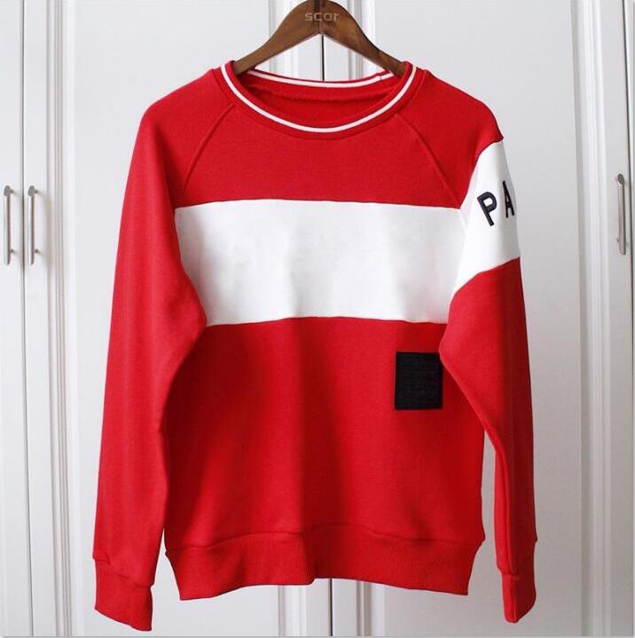 

Fashion Hoodies Men Women Sweater High Quality Sweatshirts Size S-XXL Black Red Colors Cotton PARIS Letter Embroidery Hoodie Pullover Long S