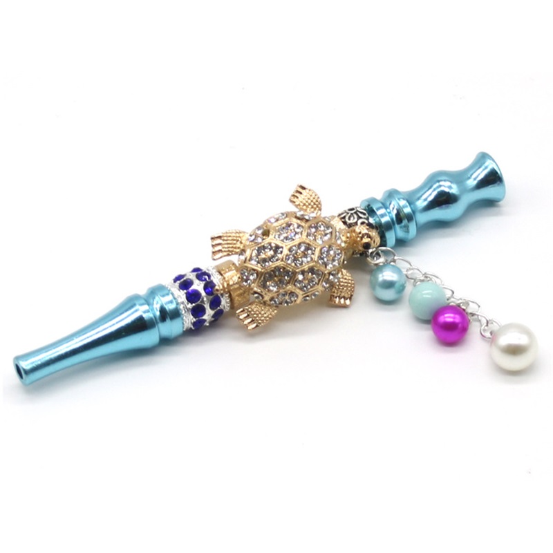 

wholesale Colorful Animal shape Metal hookah tips blunt holder with rhinestones hookah mouthpiece shisha tips Smoking Accessories 341 V2