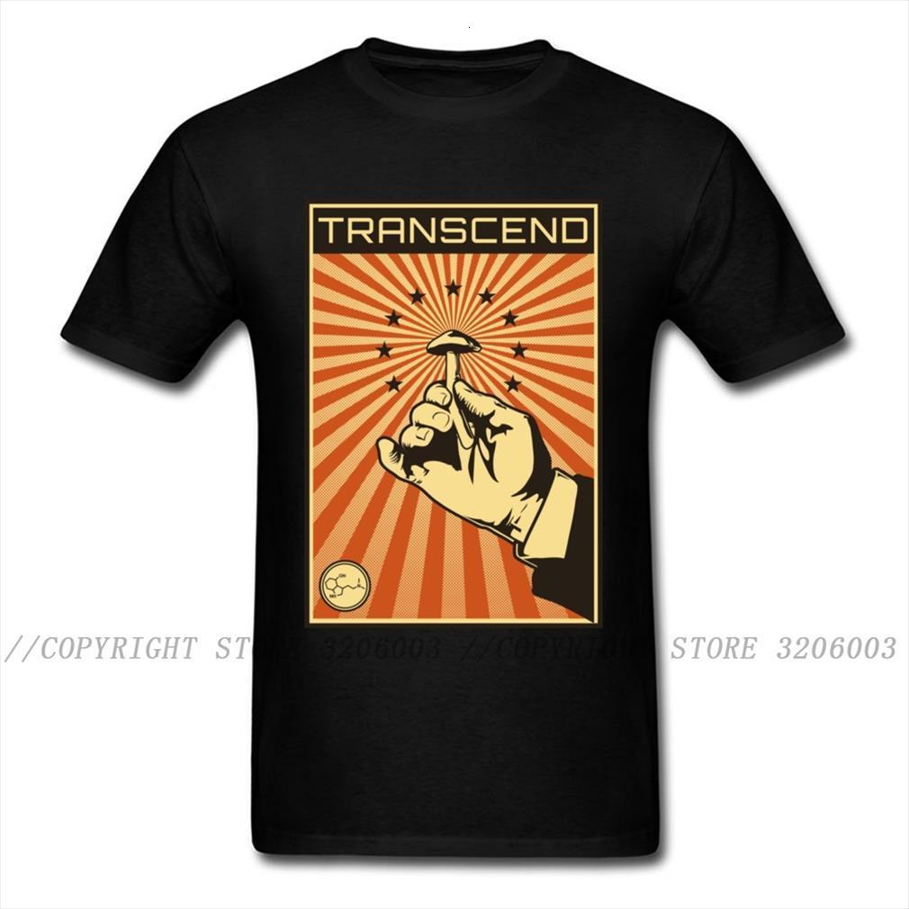 

transcend funny black vintage mens t shirt poster print male hand amp mushroom cartoon tee wholesale, White;black