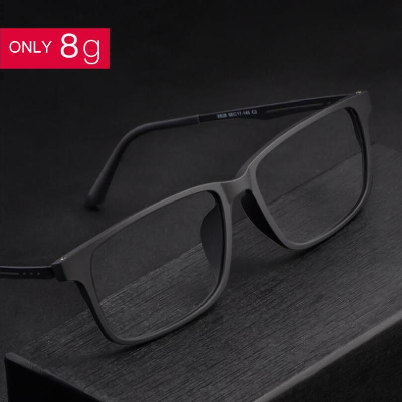 

Fashion Sunglasses Frames WIHODA Men's Pure Titanium+TR90 Full-Frame Glasses Frame ,Square Ultra-light Legs Elastic Paint Glass For Myopia F