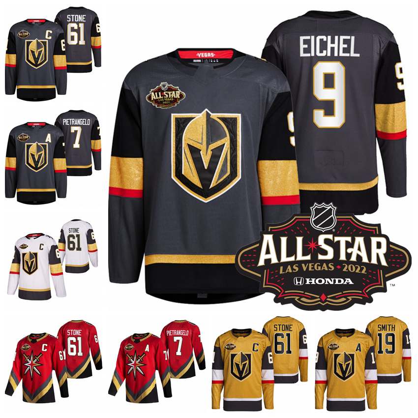 

Jack Eichel Jersey Vegas Golden Knights 2022 All-Star Hockey Jerseys Mark Stone Evgenii Dadonov Nolan Patrick Brett Howden Pietrangelo Lehner Custom Stitched, Women black 2019 golden edition