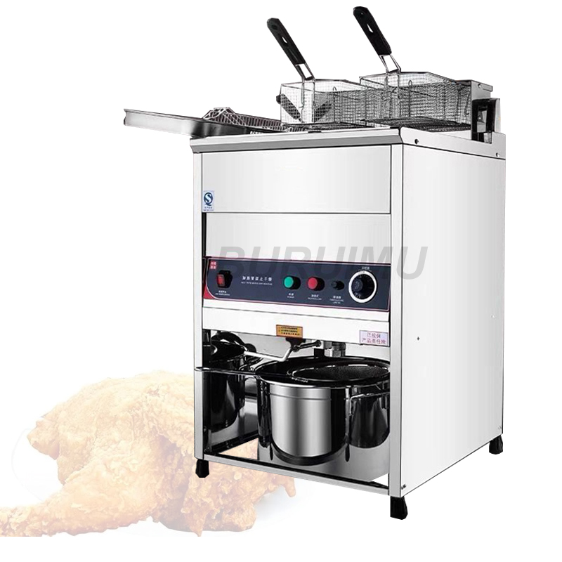

Vertical Gas Deep Frying Machine Single-Tank Commerical Oil Fryer Fried Chicken Maker Crispy French Fries Manufacturer