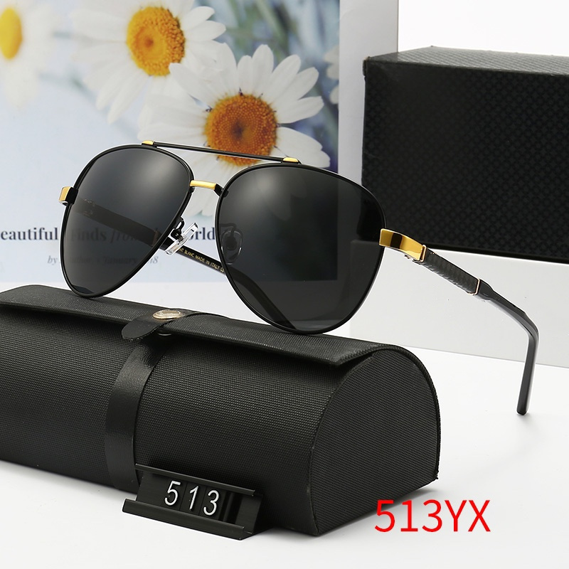 

Five colors Pilot Sunglasses for men and women Classic casual driving outdoor Fashion design aviator sun glasses high quality HD polarized lenses Metal frame 513