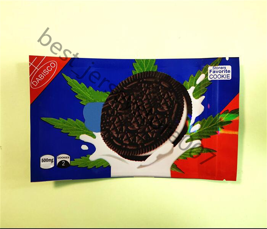 

Snacks Cookie 500mg empty Stoneo Edible bag resealable holographic edibles packaging smell mylar bags proof