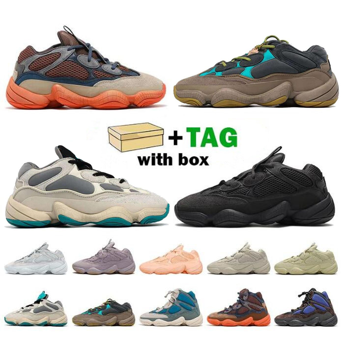 

High quality Kanye 500 Mens Casual Shoes West Enflame Taupe Light Reflective Bone White Utility Black Super Moon Yellow Blush Women Trainers Sneakers 36-46, 17