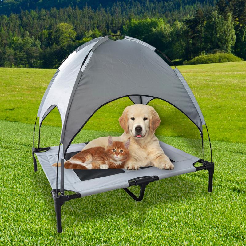 Blue Tinksky One-Touch Portable Folding Large Dog Cats House Tent for Indoor Outdoor Waterproof Durable Size L