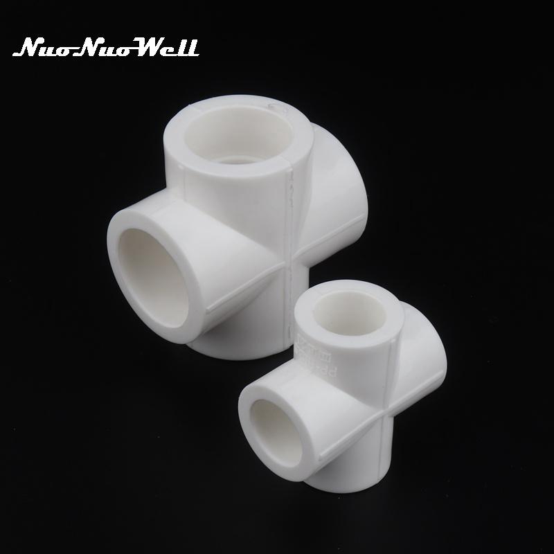 

Watering Equipments 1pc PPR Cross Connector 20mm 25mm 32mm 40mm Water Pipe Plumbing Fittings Four Ways Adapter Tuber Joints, White