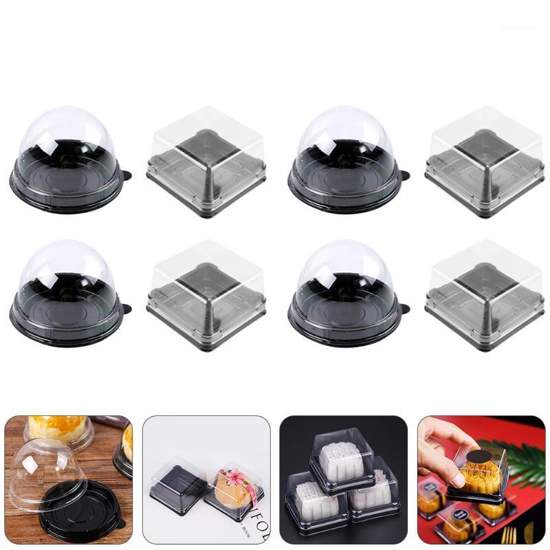

Gift Wrap 100 Pcs Crafted Pastry Boxes Portable Multipurpose Packing (Black)