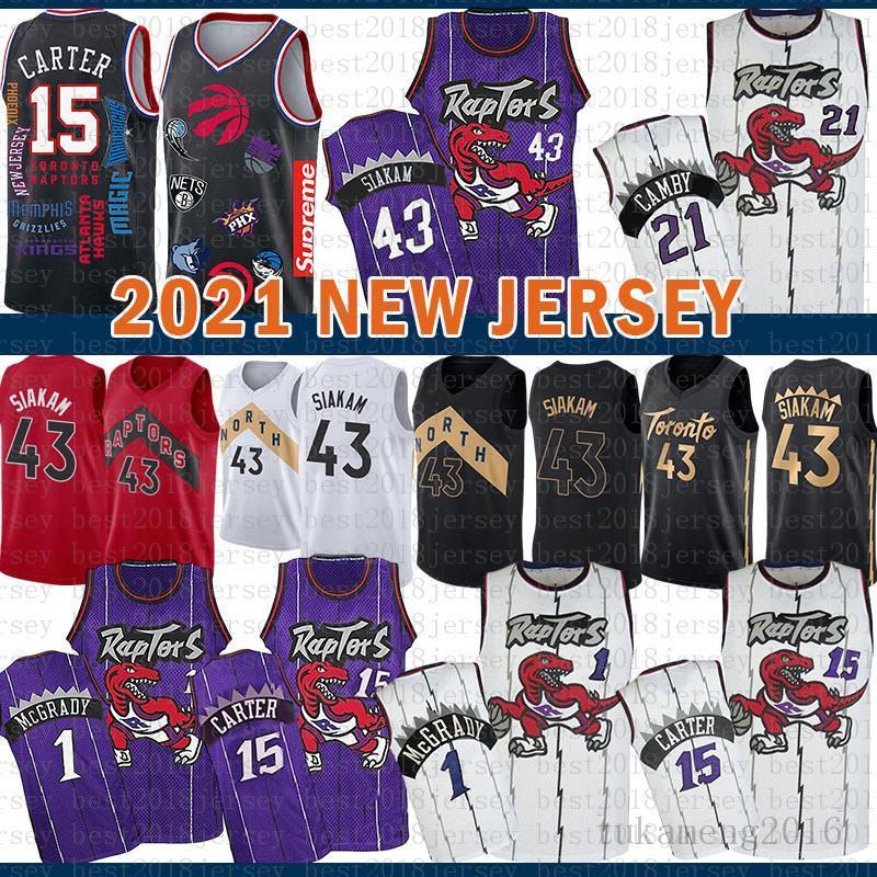 

Vince 15 Carter Vintage Kyle 7 Lowry Kawhi Toronto Raptor Mens Leonard Tracy 1 McGrady Pascal 43 Siakam VanVleet Basketball Jerseys, Black;red