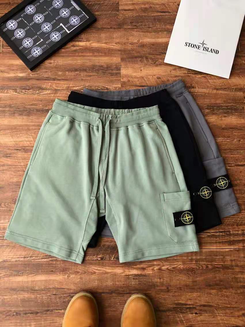 

summer Spring and Stone side pocket sportswear Island shorts Capris, White;black