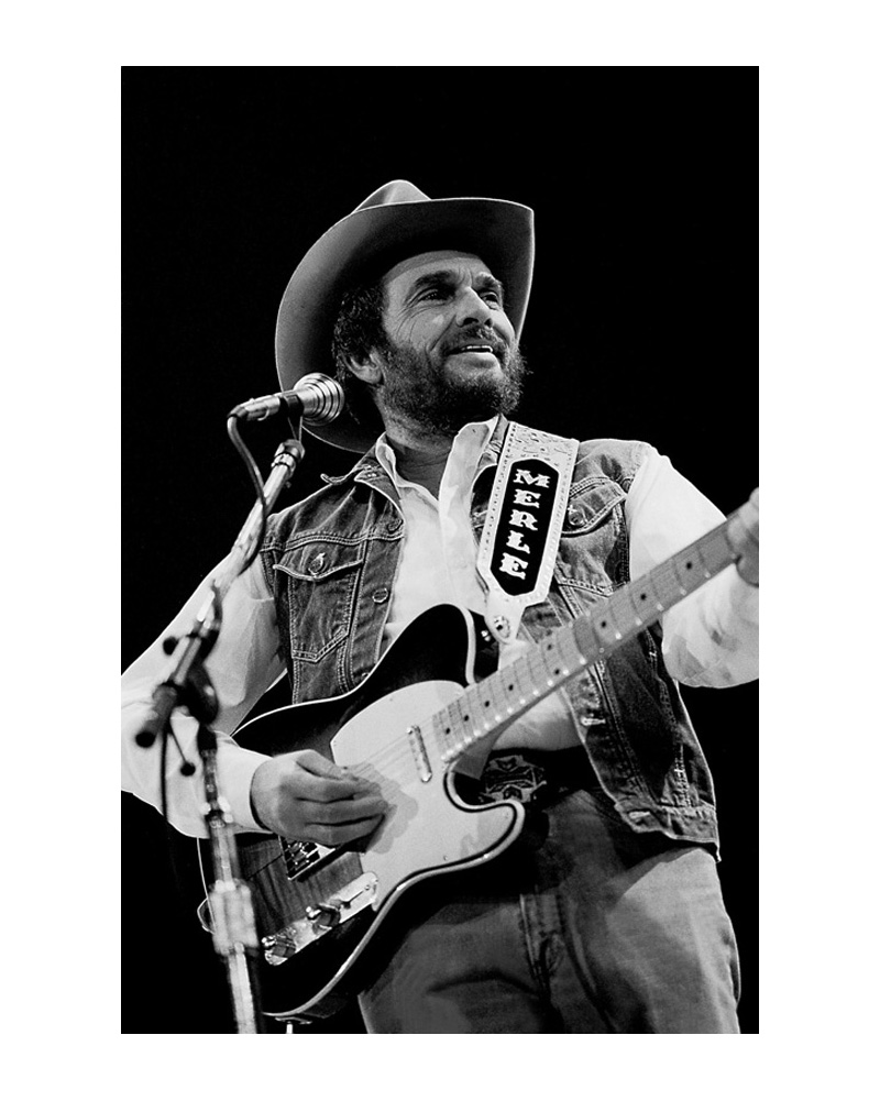 Merle Ronald Haggard Poster Painting Print Home Decor Framed Or Unframed Photopaper Material-image-690678450