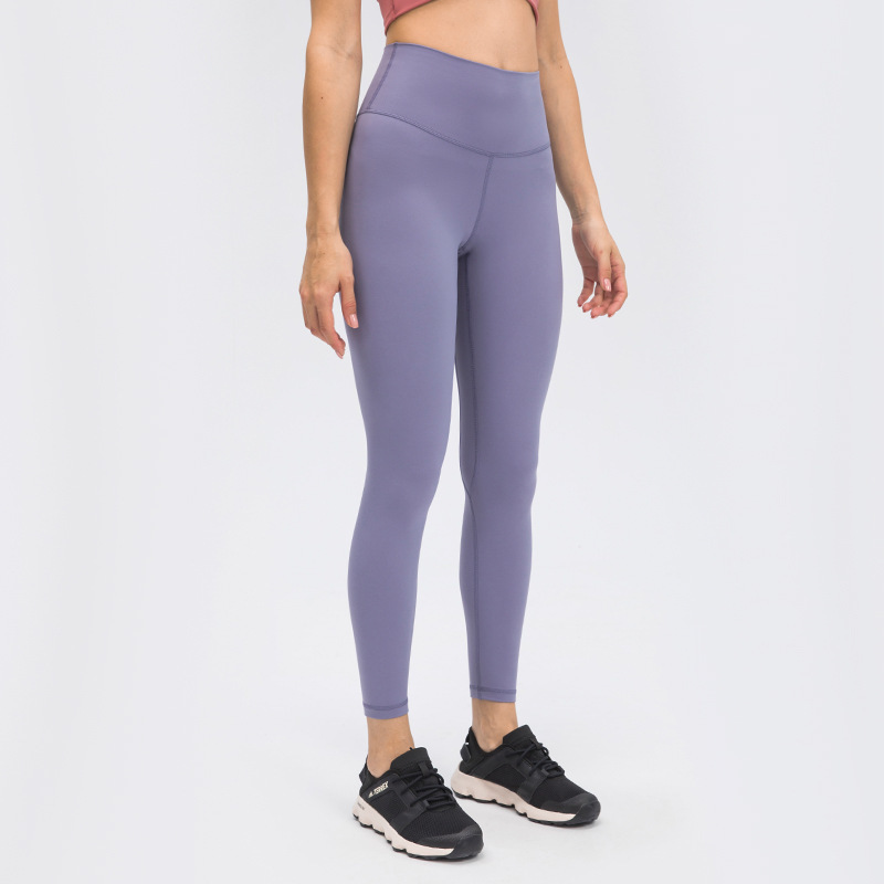 

Nude Women's Leggings L-106 Yoga Pants High Waist Solid Color Fashion Running Fitness Gym Clothes Sports Legging Trouses, Dark khaki
