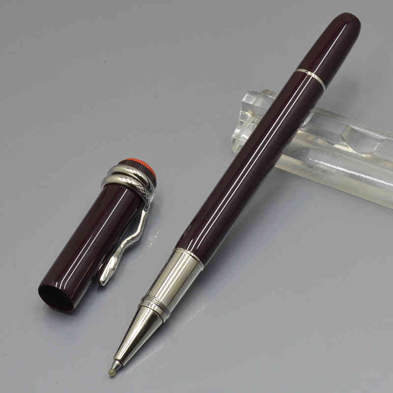luxurs 1912 brown Snake Clip Roller ball pen / Ballpoint pen school office stationery Promotion Write ball pens for business Gift