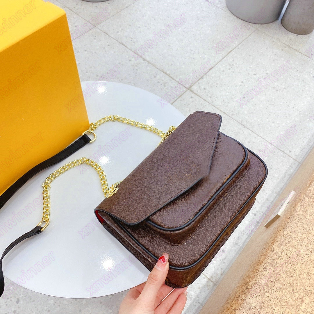 

Compact Passy Chain Handbag Designer Womens Mini Bag Flower Letter Leather Handbags Designers Luxurys NEO MONCEAU Handle Purse Wallets M45592