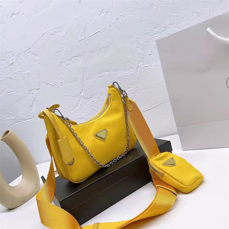 

Top quality Luxurys Designers Bags Women's Genuine Leather Crossbody Bag Evening Tote Nylon Fashion Girl Gift Shoulder Wallet Purse Handbags Hobo Vintage Handbag, 22cm