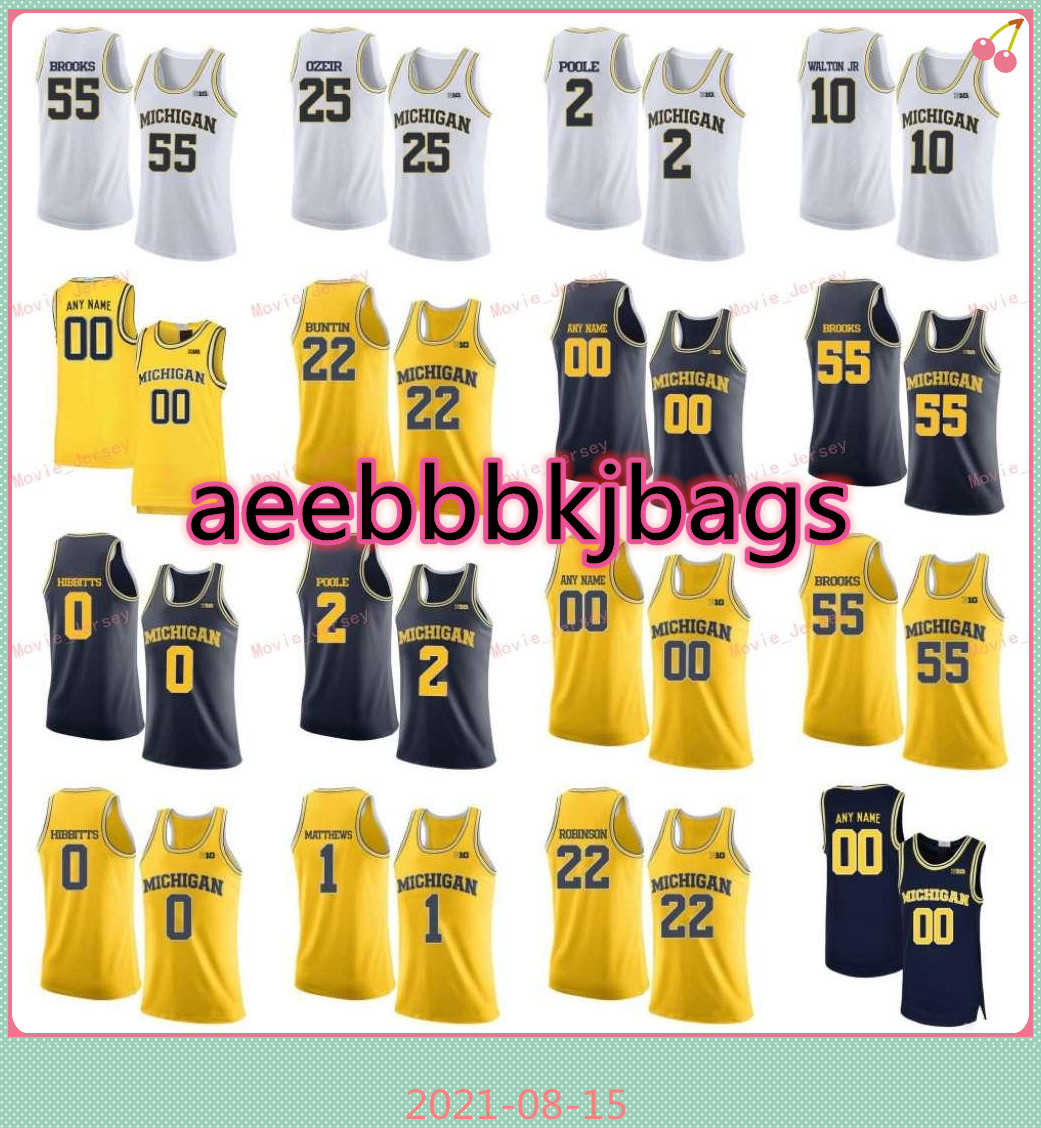 

Stitched Custom 2 Isaiah Livers Jersey Franz Wagner 22 Bajema 23 Brandon Johns Michigan Wolverines College Men Women Youth